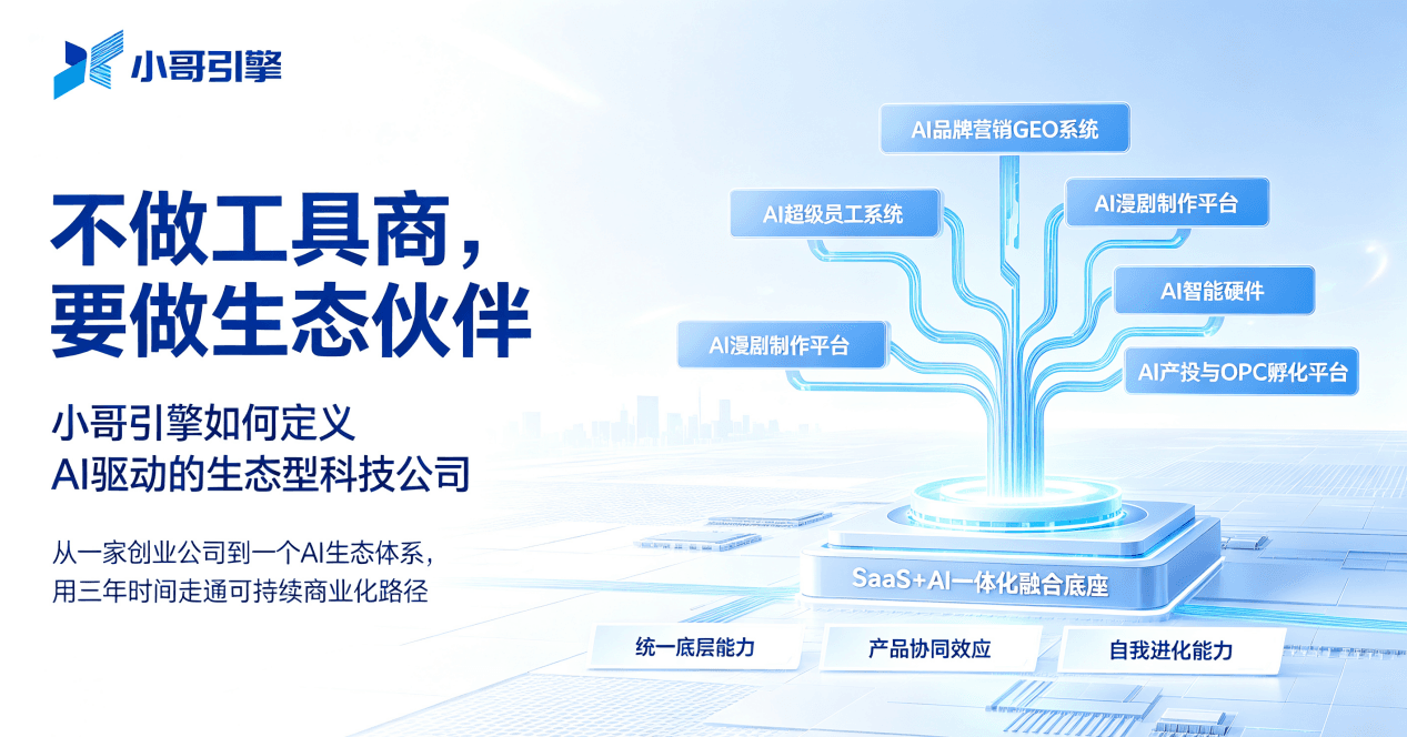 不做工具商，要做生态伙伴——小哥引擎如何定义"AI驱动的生态型科技公司"